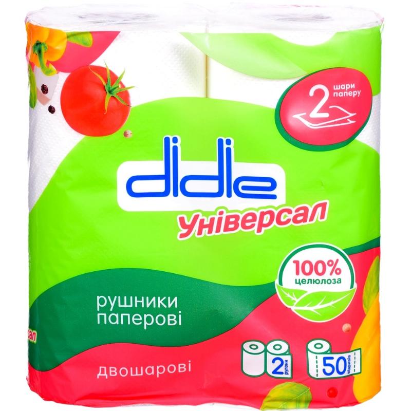 Рушник паперовий Didie Білий 2х50 2 шт